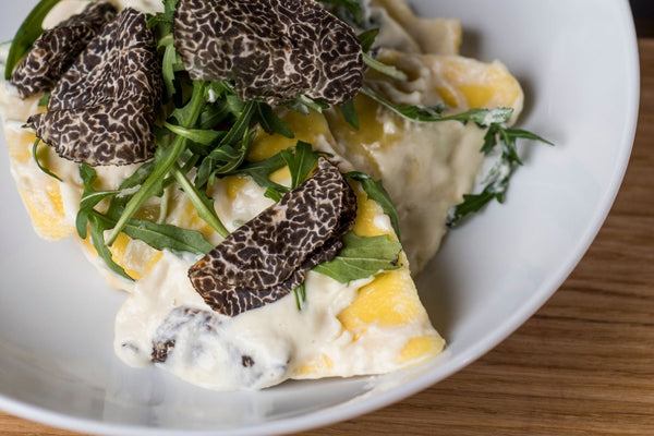 Truffle ravioli with truffle cream Artisan de la Truffe