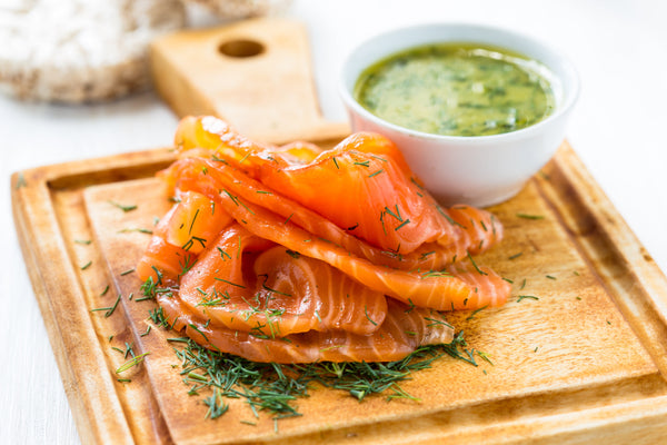 The real Gravlax sauce for smoked salmon