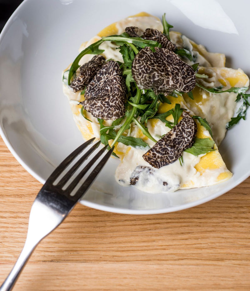 Summer truffle ravioli