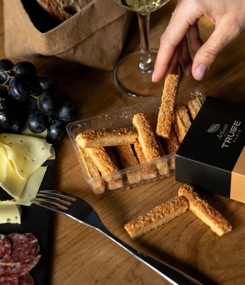 Cheese and summer truffle puff pastries