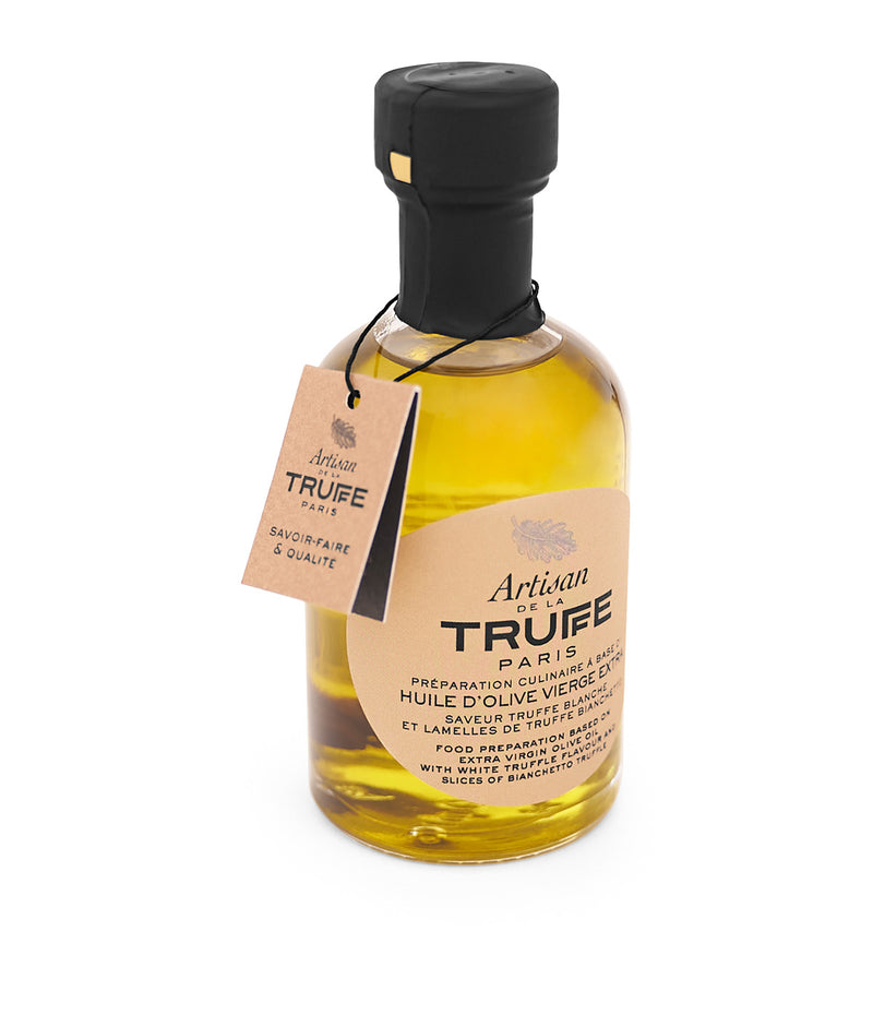 Extra virgin olive oil with white truffle flavour