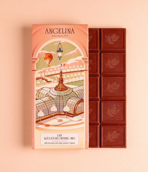 Organic Caramel Milk Chocolate Bar with Flower of Salt