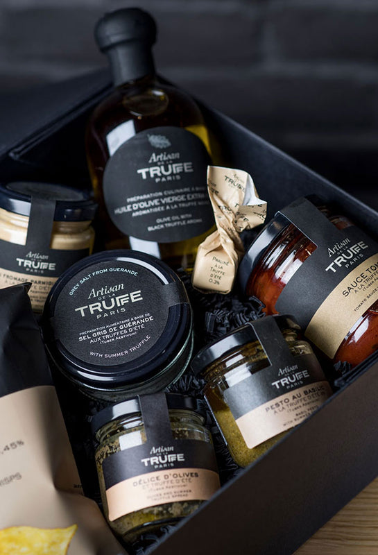 truffle products, truffle oil, truffle salt, truffle tomato sauce, gourmet truffle gift idea