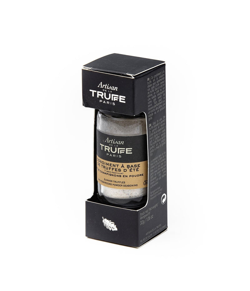 Seasoning made with dehydrated summer truffle and mushroom powder