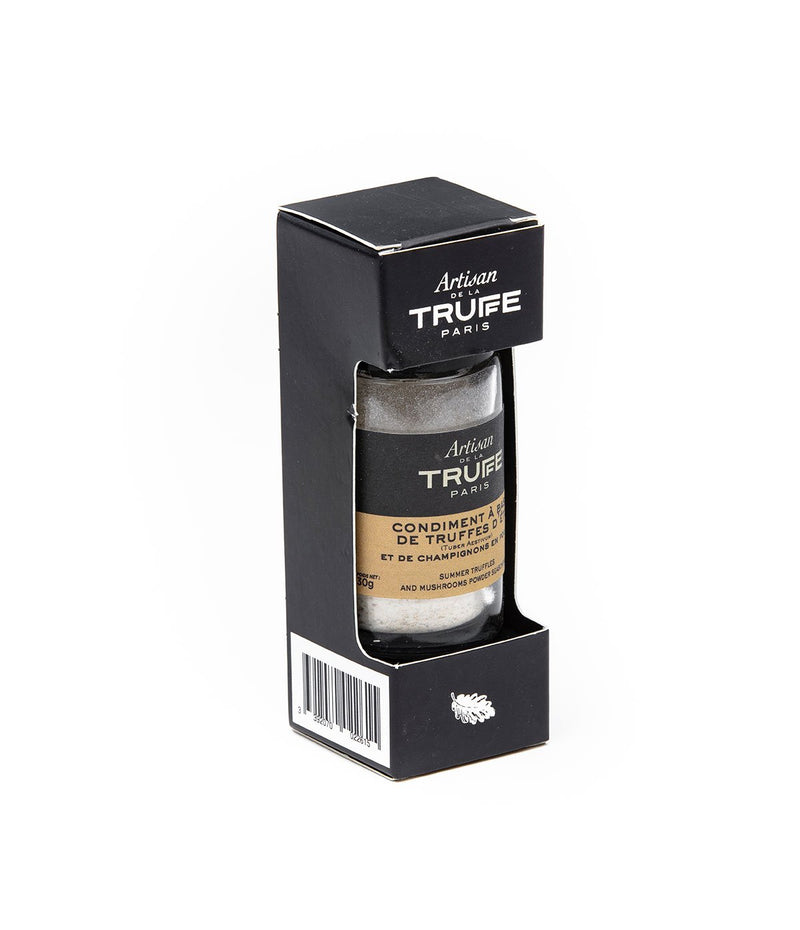 Seasoning made with dehydrated summer truffle and mushroom powder
