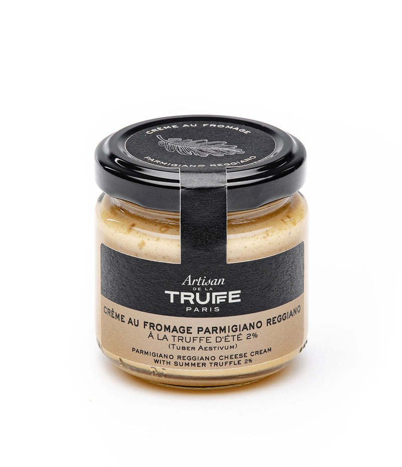 Cream of parmesan cheese with summer truffles