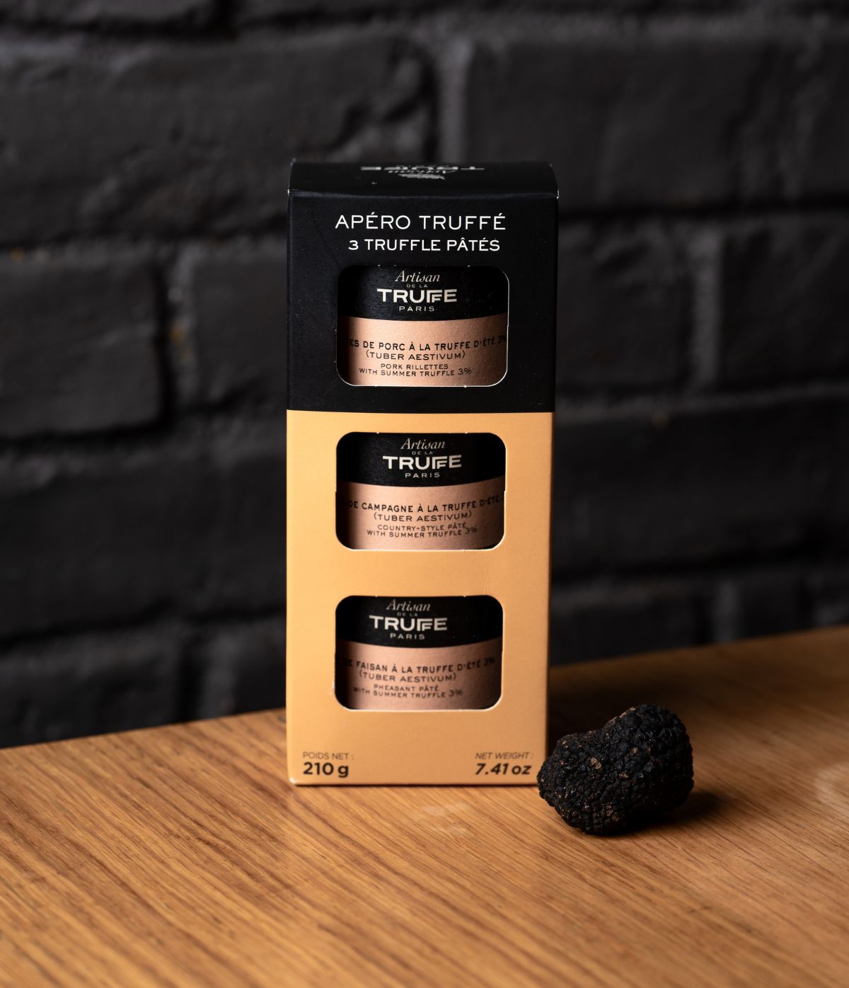 apéro truffé trio pâtés rillettes apéritif