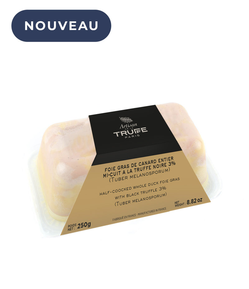 Foie gras de canard entier mi-cuit à la truffe noire 3%