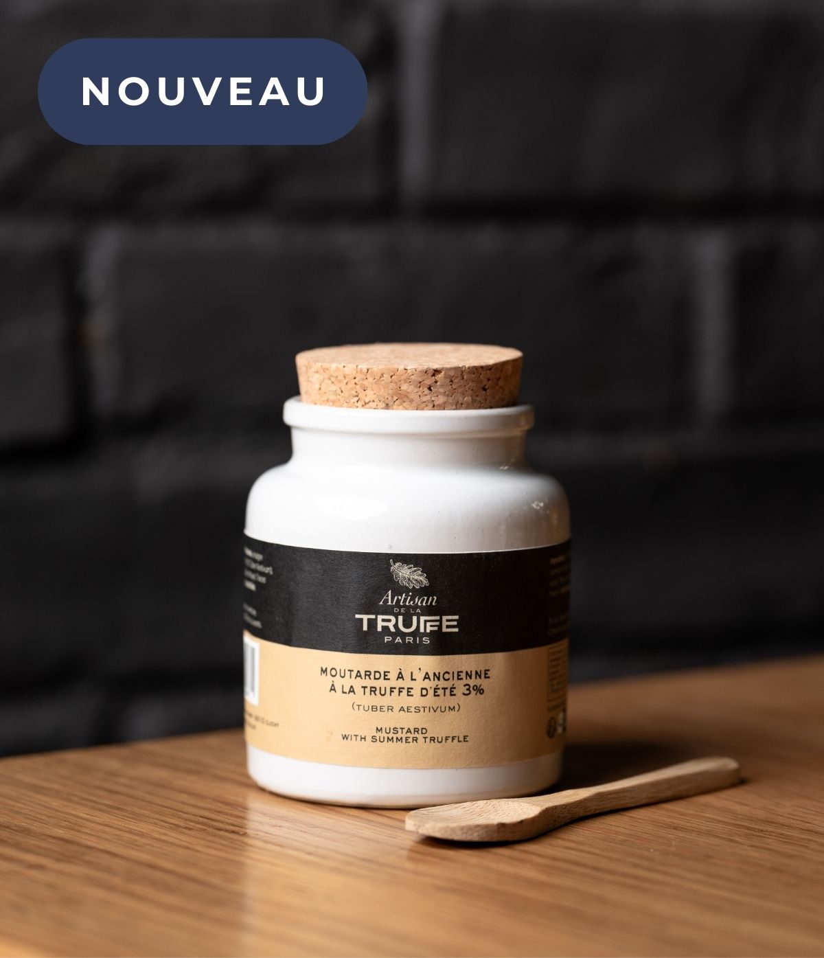 Moutarde à l'ancienne à la truffe d'été