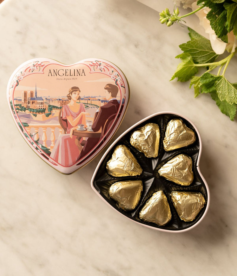 Boîte Cœur de Chocolats Pralinés