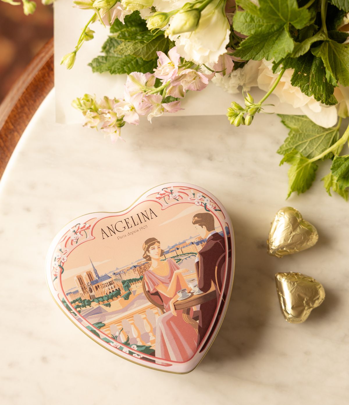 Boîte Cœur de Chocolats Pralinés