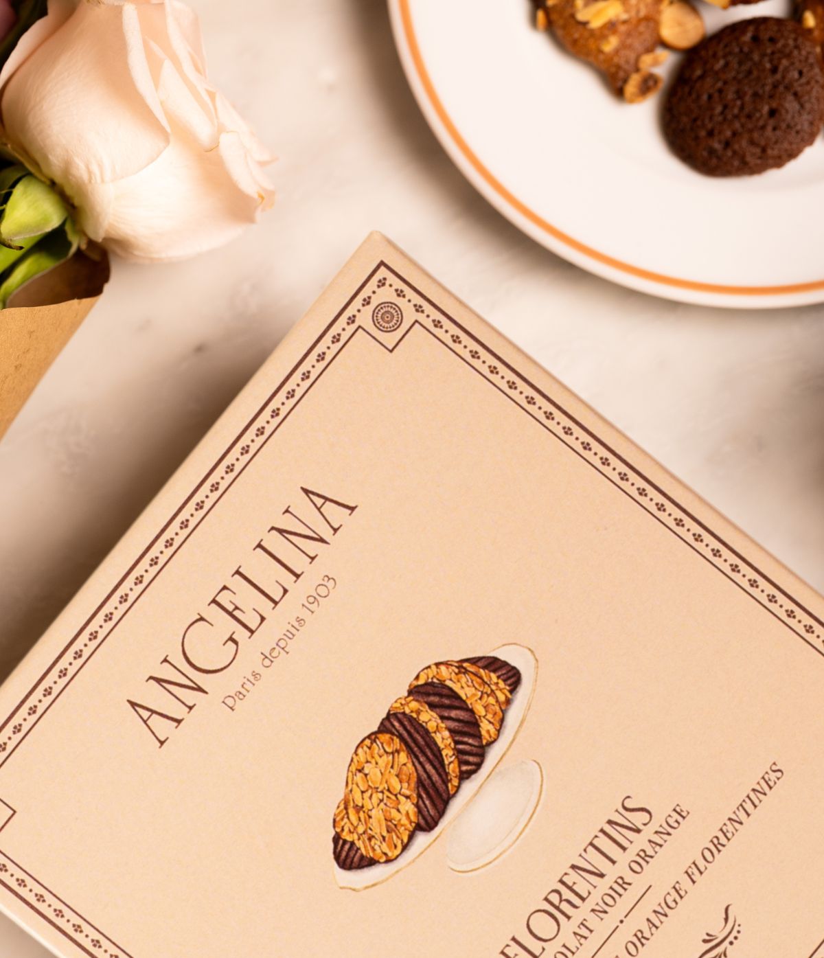 Florentins au Chocolat Noir - Orange