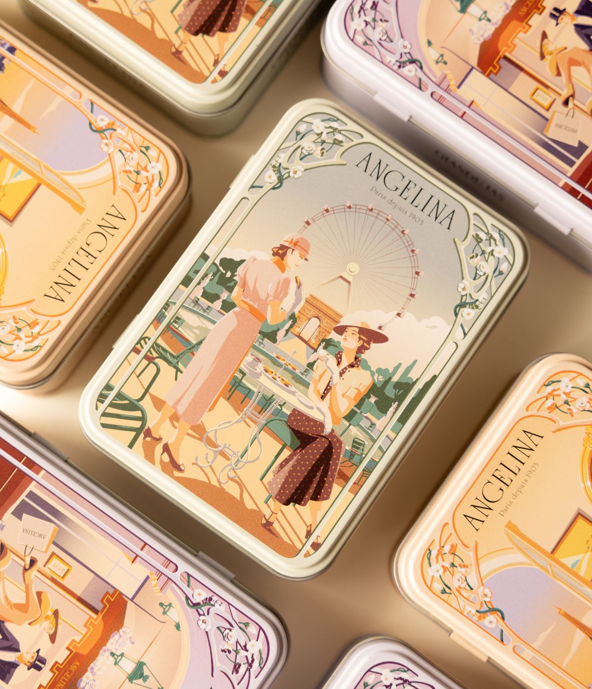 Boîte de Crêpes-Dentelle au Chocolat Noir