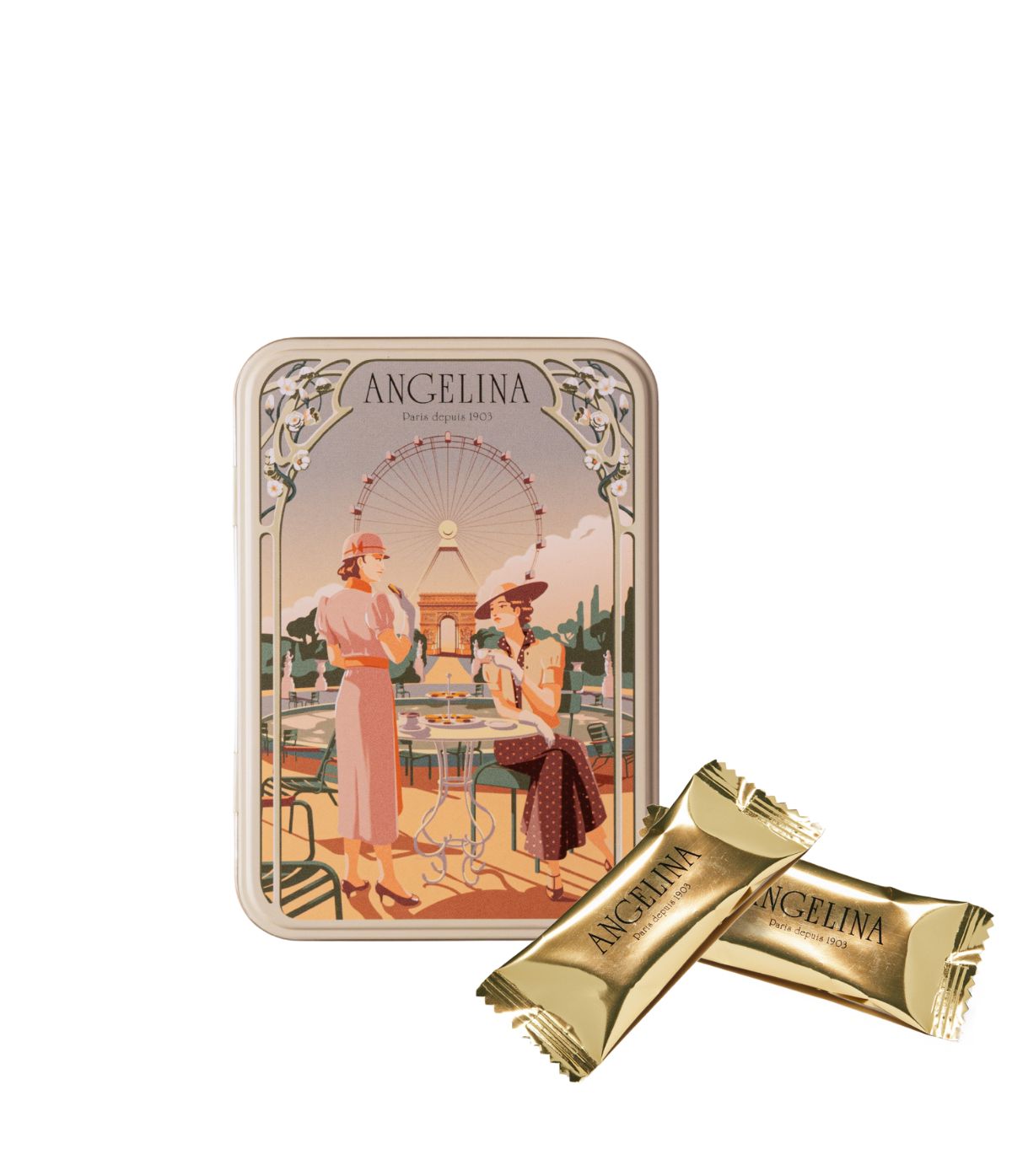 Boîte de Crêpes-Dentelle au Chocolat Noir