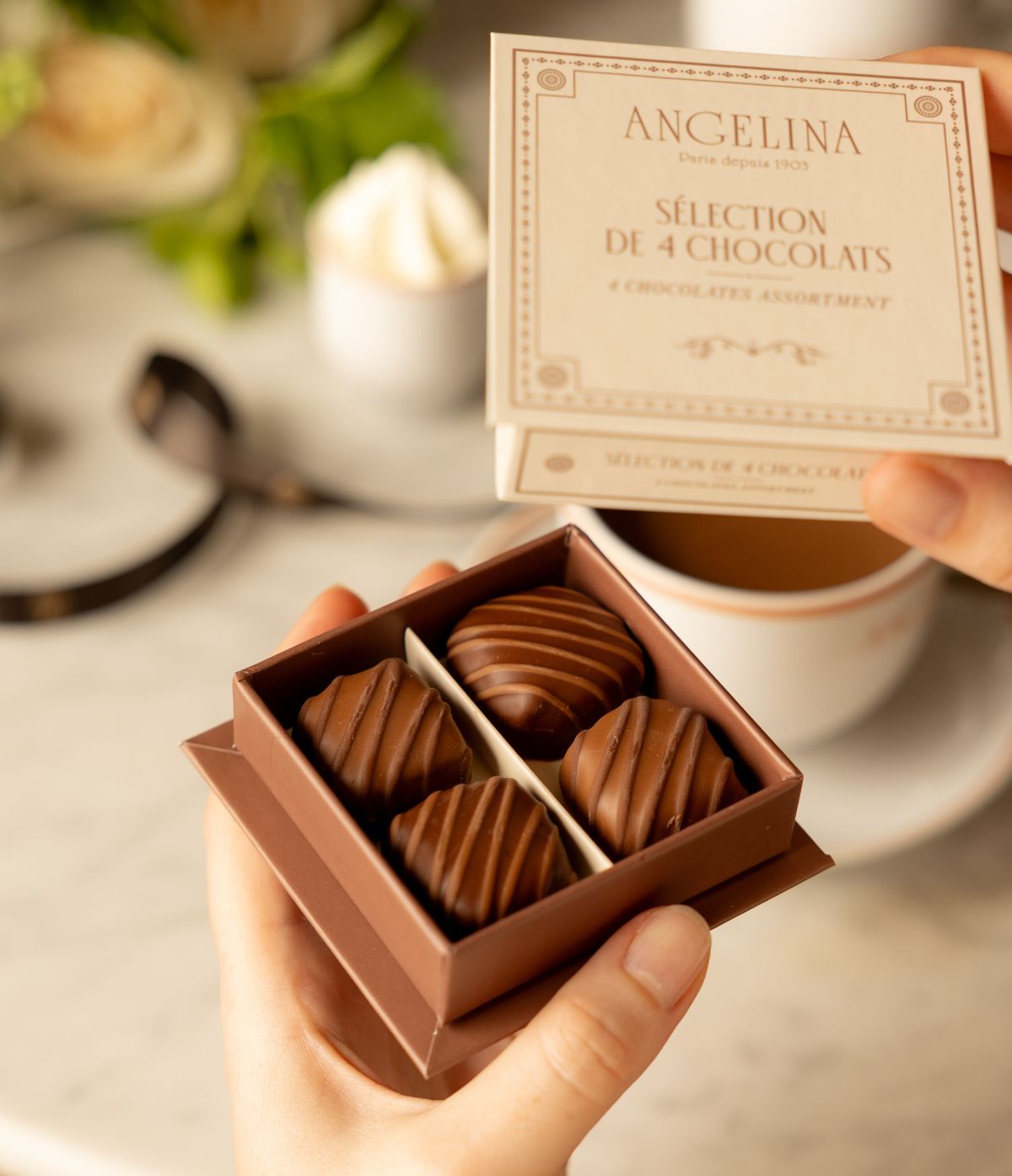 Sélection de 4 chocolats