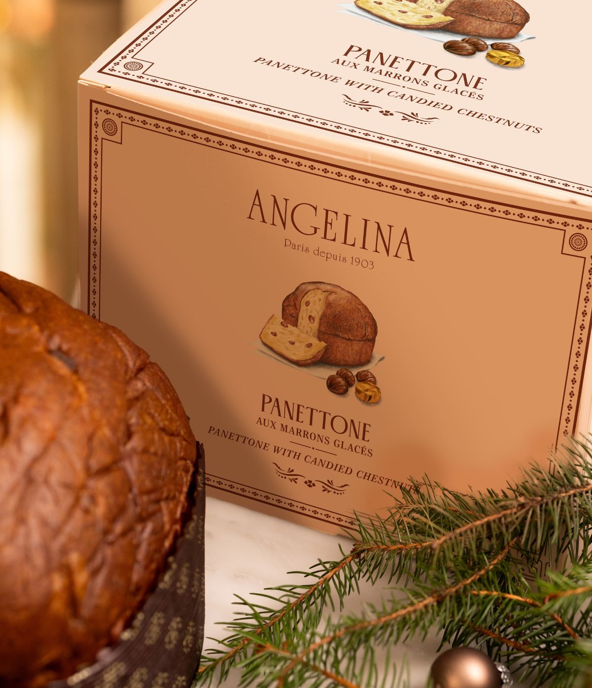 Panettone aux Marrons Glacés