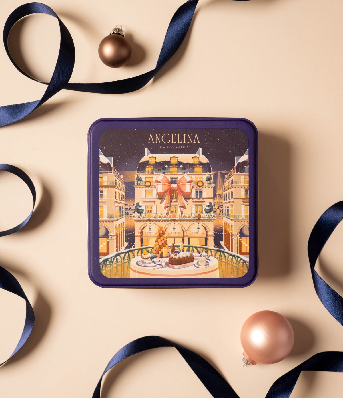 Boîte de Crêpes Dentelle de Noël