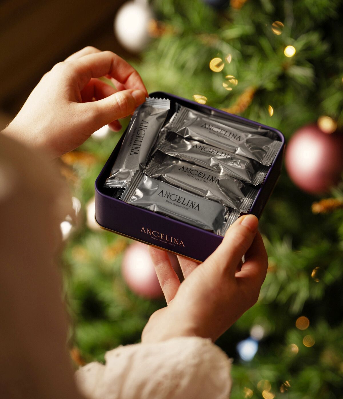 Boîte de Crêpes Dentelle de Noël