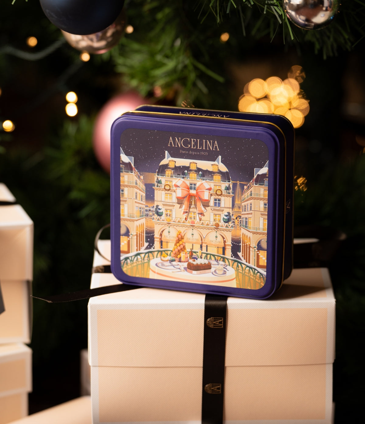 Boîte de Crêpes Dentelle de Noël