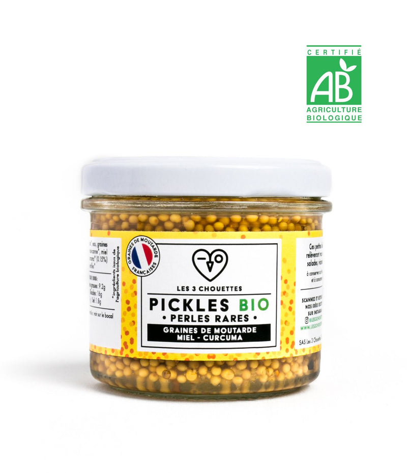 Pickles Graines de Moutarde au miel et curcuma BIO