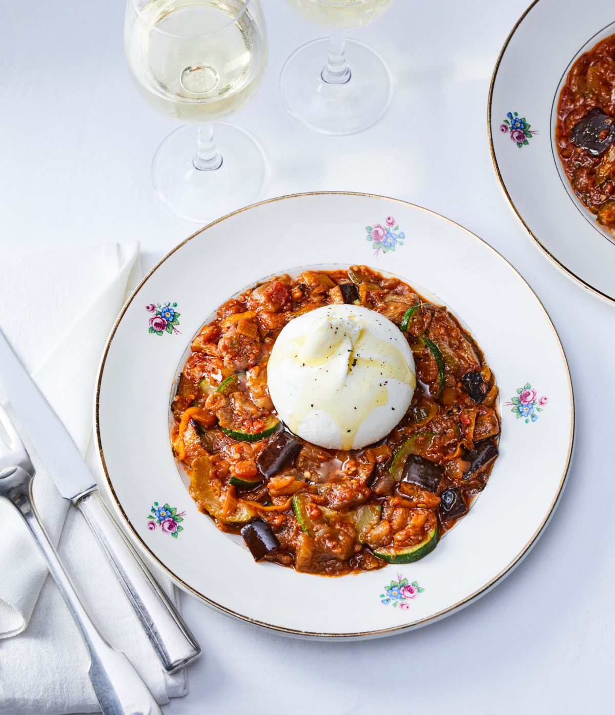 Ratatouille à l'huile d'Olive infusée au Romarin