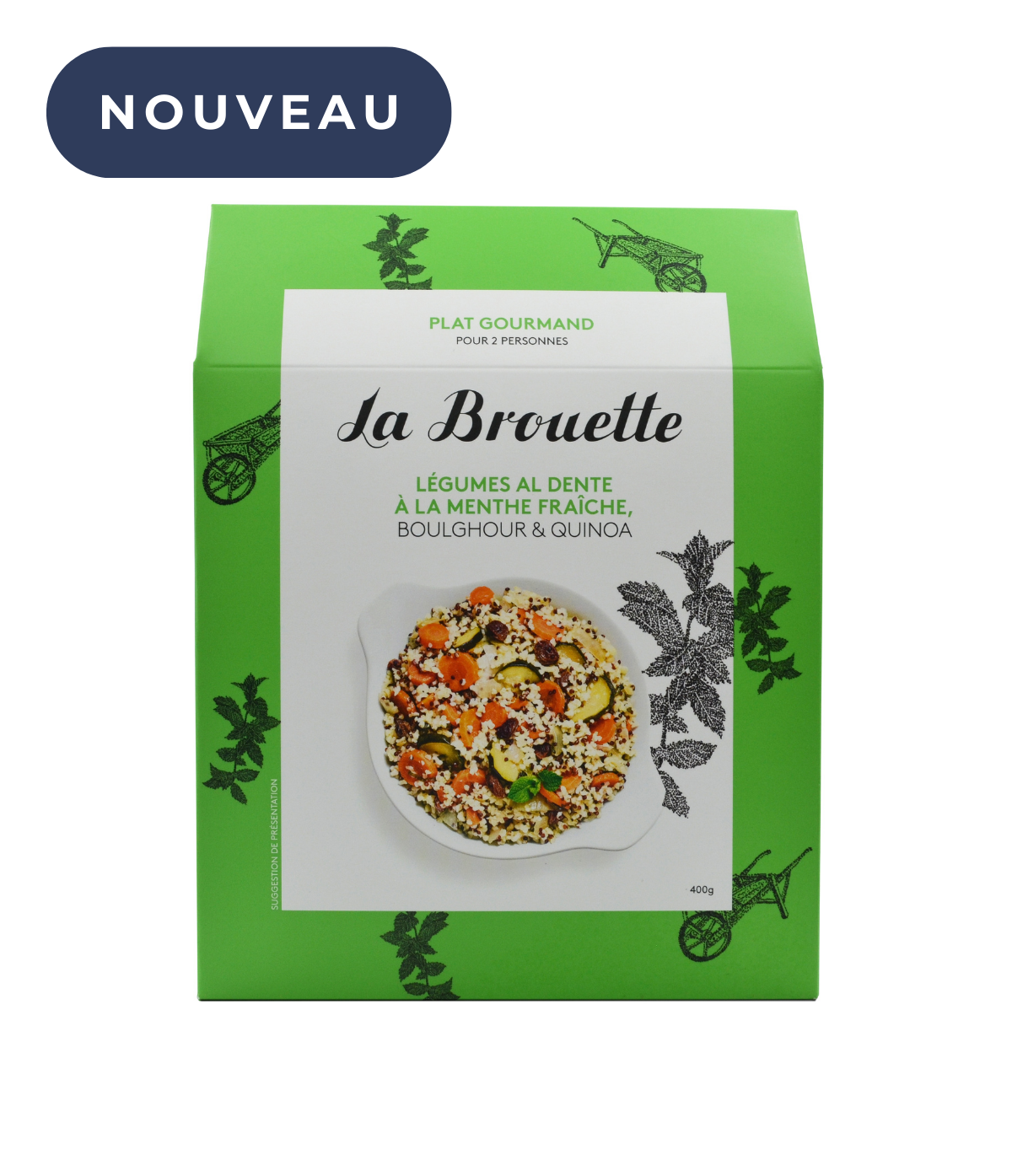 Légumes Al Dente à la menthe fraîche, Boulghour & Quinoa