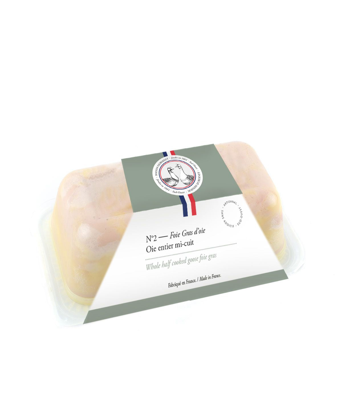 Foie gras d'oie entier mi-cuit en bûche