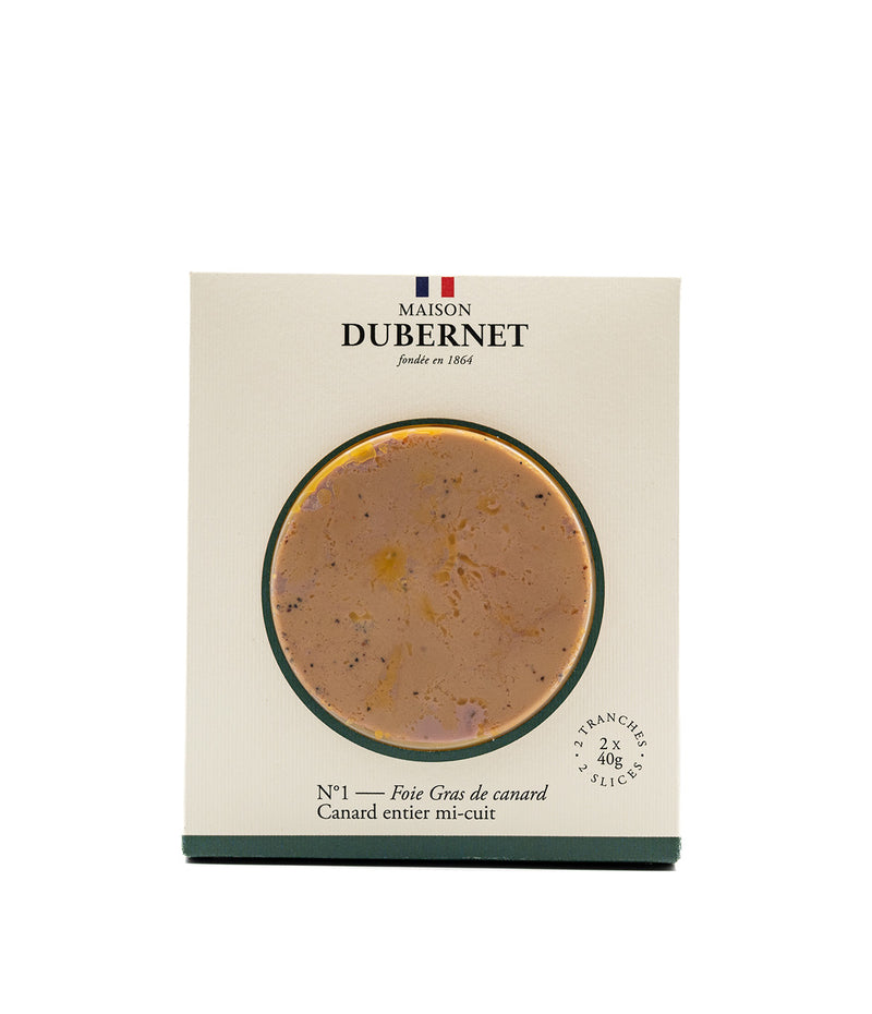 Duo de foie gras de canard mi-cuit 2x40g