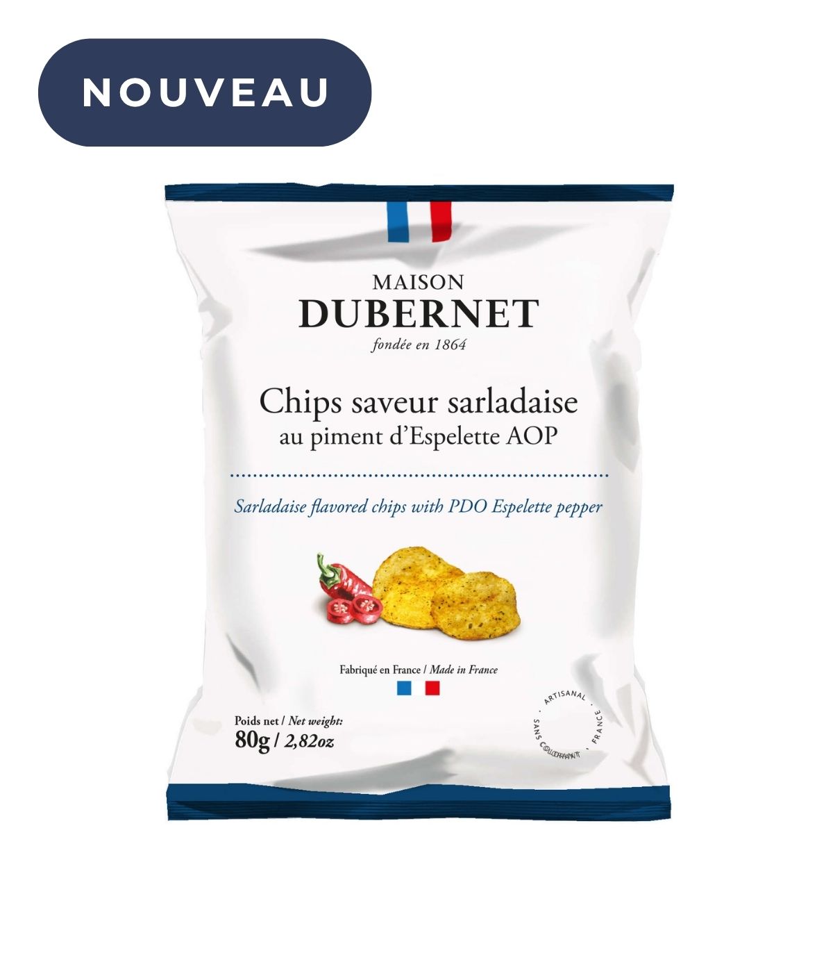Chips saveur sarladaise au piment d’Espelette