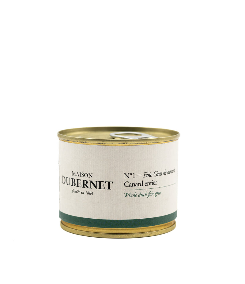 Foie gras de canard entier en conserve 130g