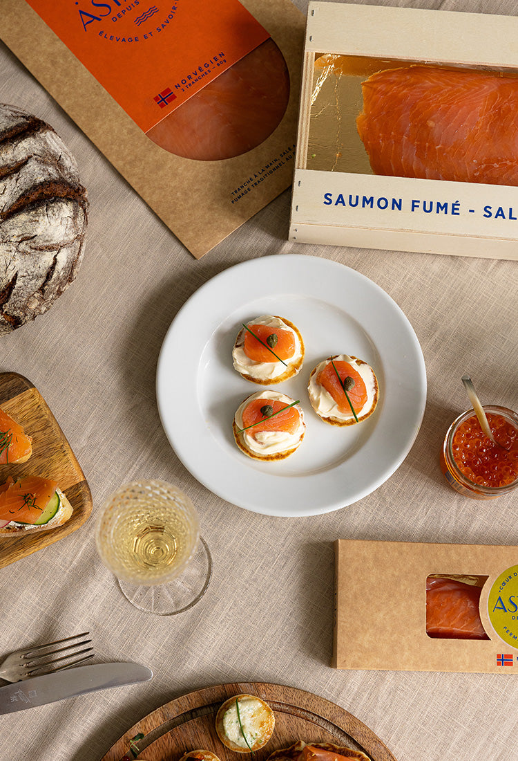 Cœur de Saumon Fumé - Grand Format 450g - Origine Norvège