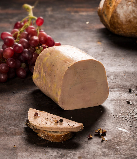 Foie gras de canard mi-cuit en bûche