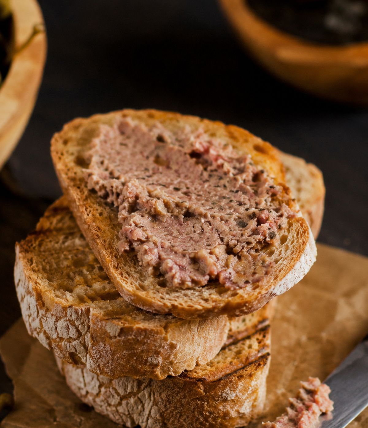 Pâté au jambon et au foie gras