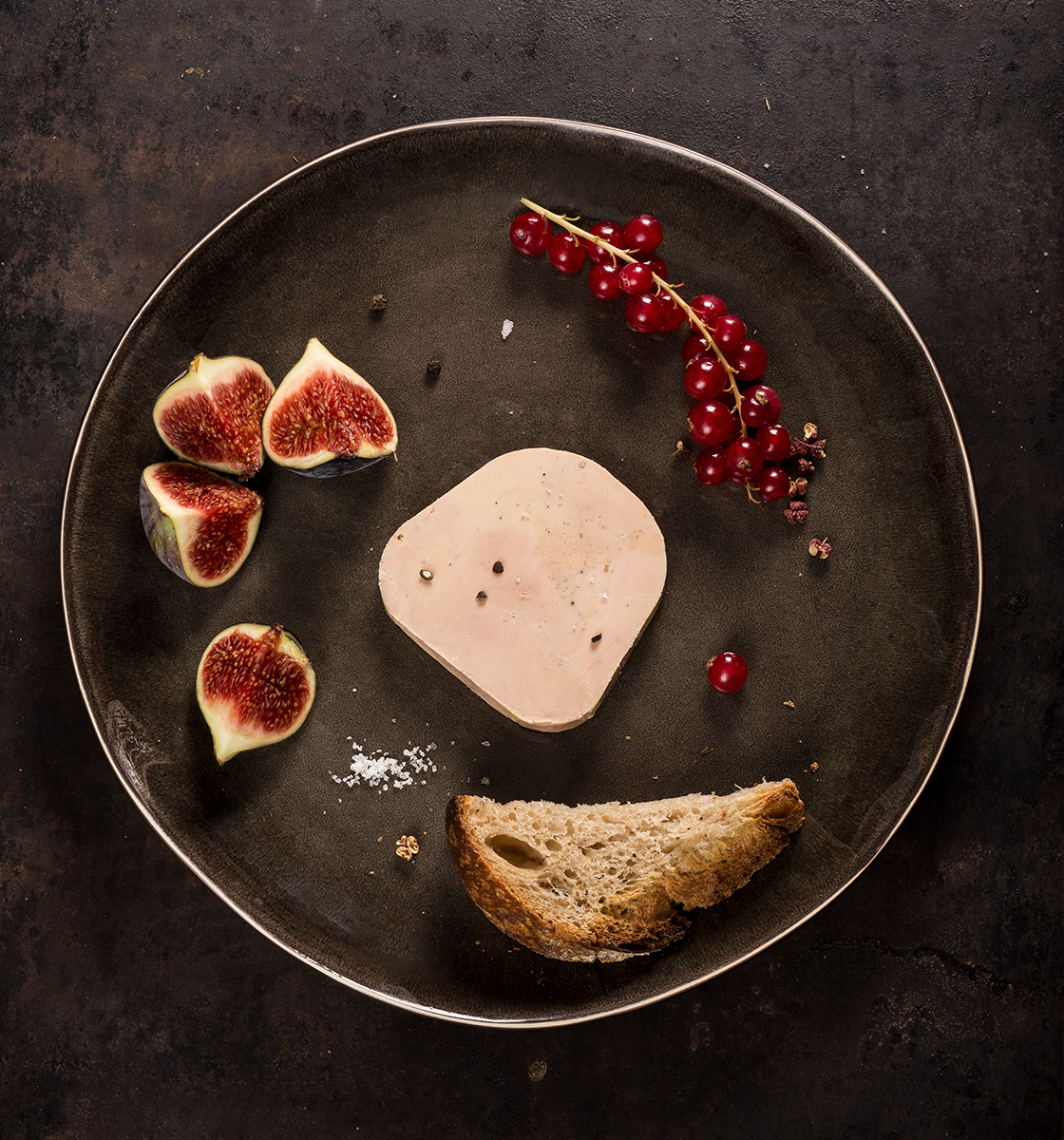 Foie gras d'oie entier mi-cuit en bûche